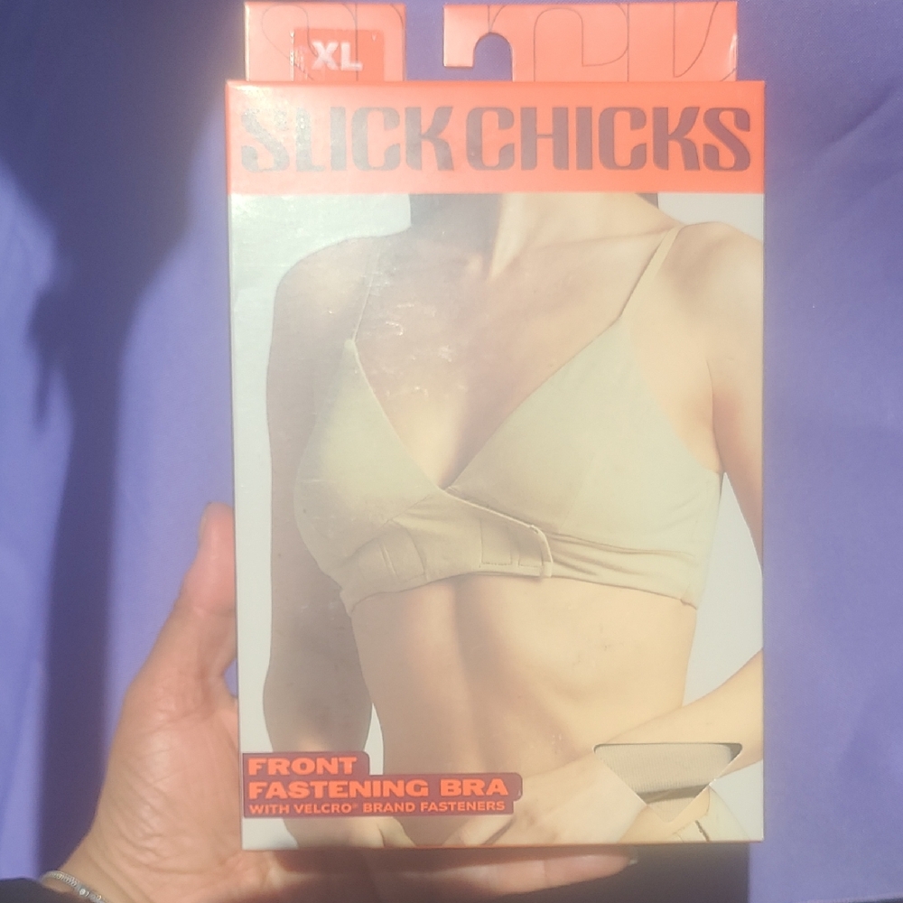 🙊BUY2GET2FREE🙊Slick Chicks Front-Fastening Bra in Beige (XL)